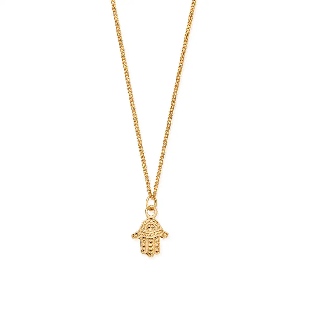 Men's Curb Chain Hamsa Necklace