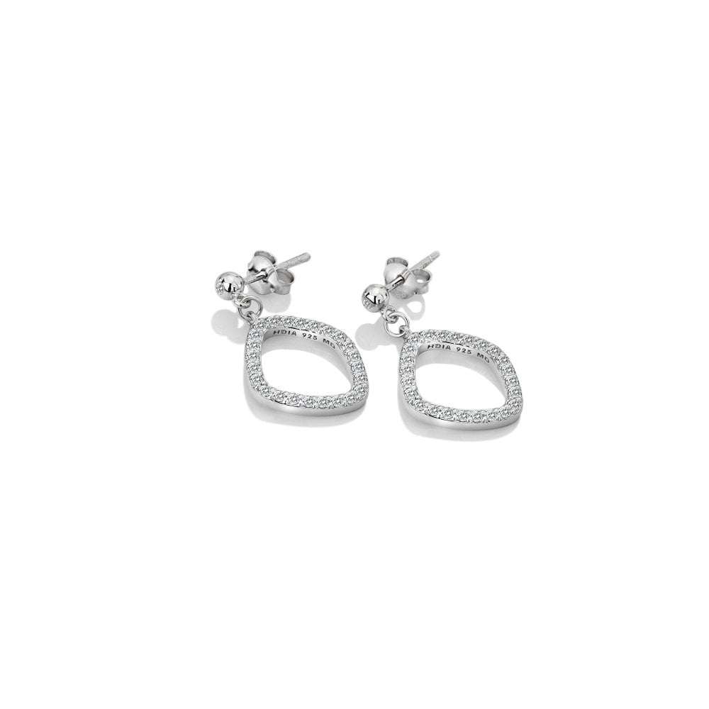 Hot Diamonds Behold White Topaz Statement Earrings
