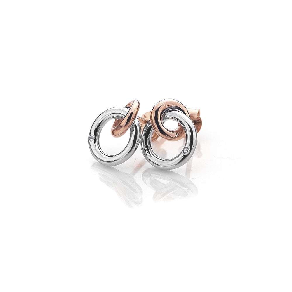 Hot Diamonds Eternal Earrings - Rose Gold Plate Accents