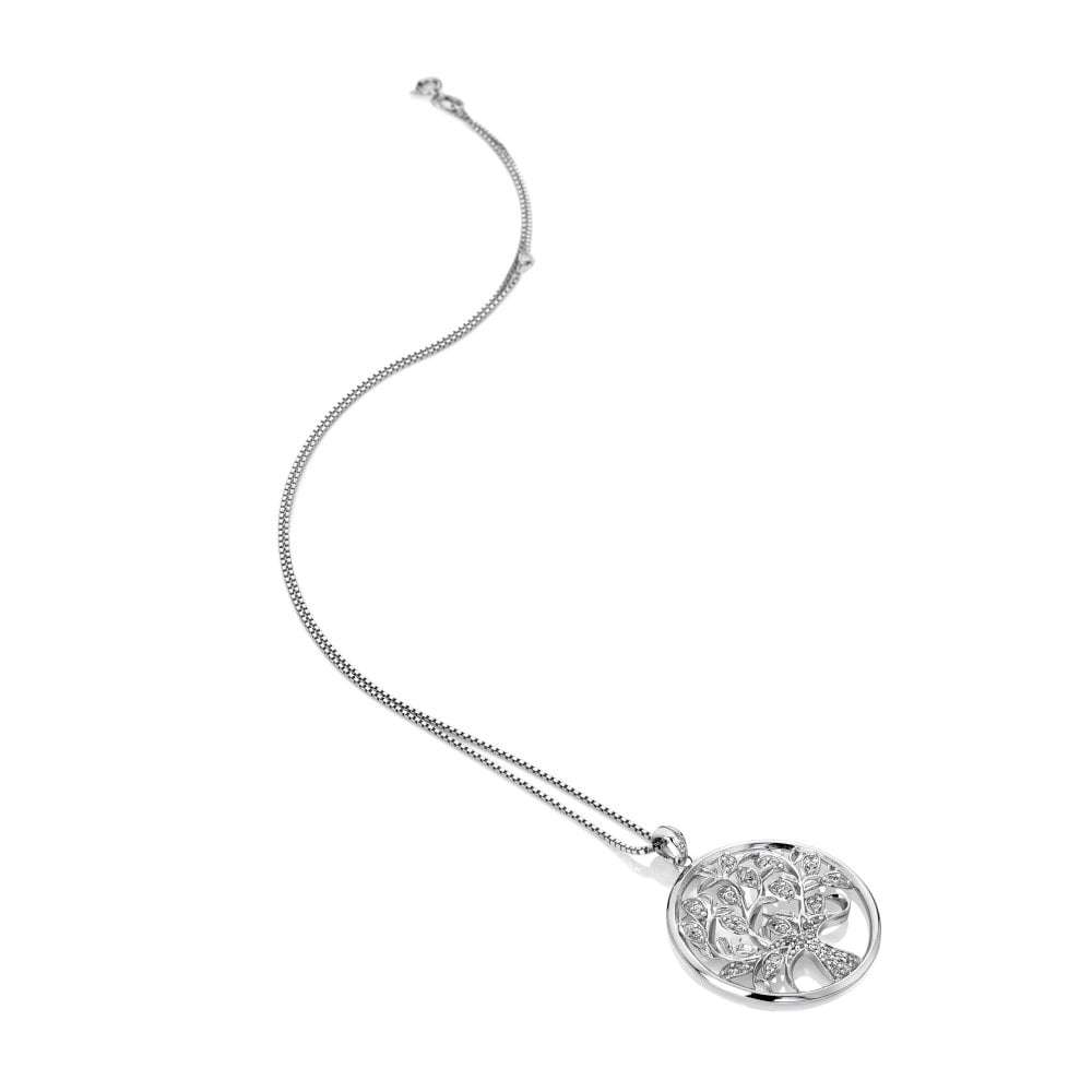 Hot Diamonds Nurture Circle White Topaz Pendant