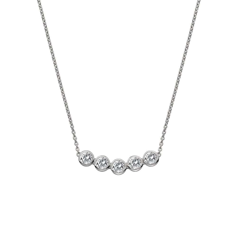 Hot Diamonds Tender White Topaz Necklace