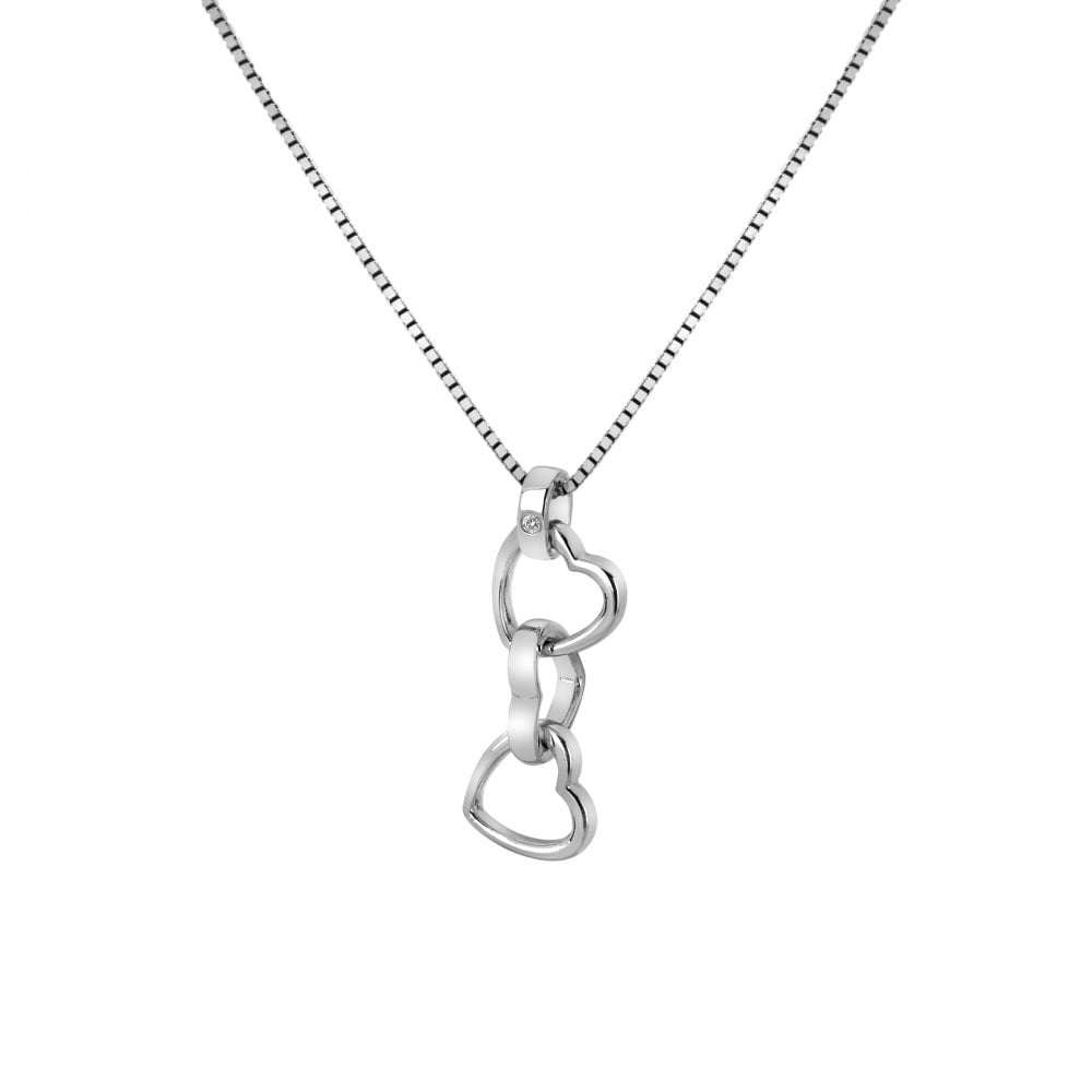 Hot Diamonds Trio Triple Heart Pendant