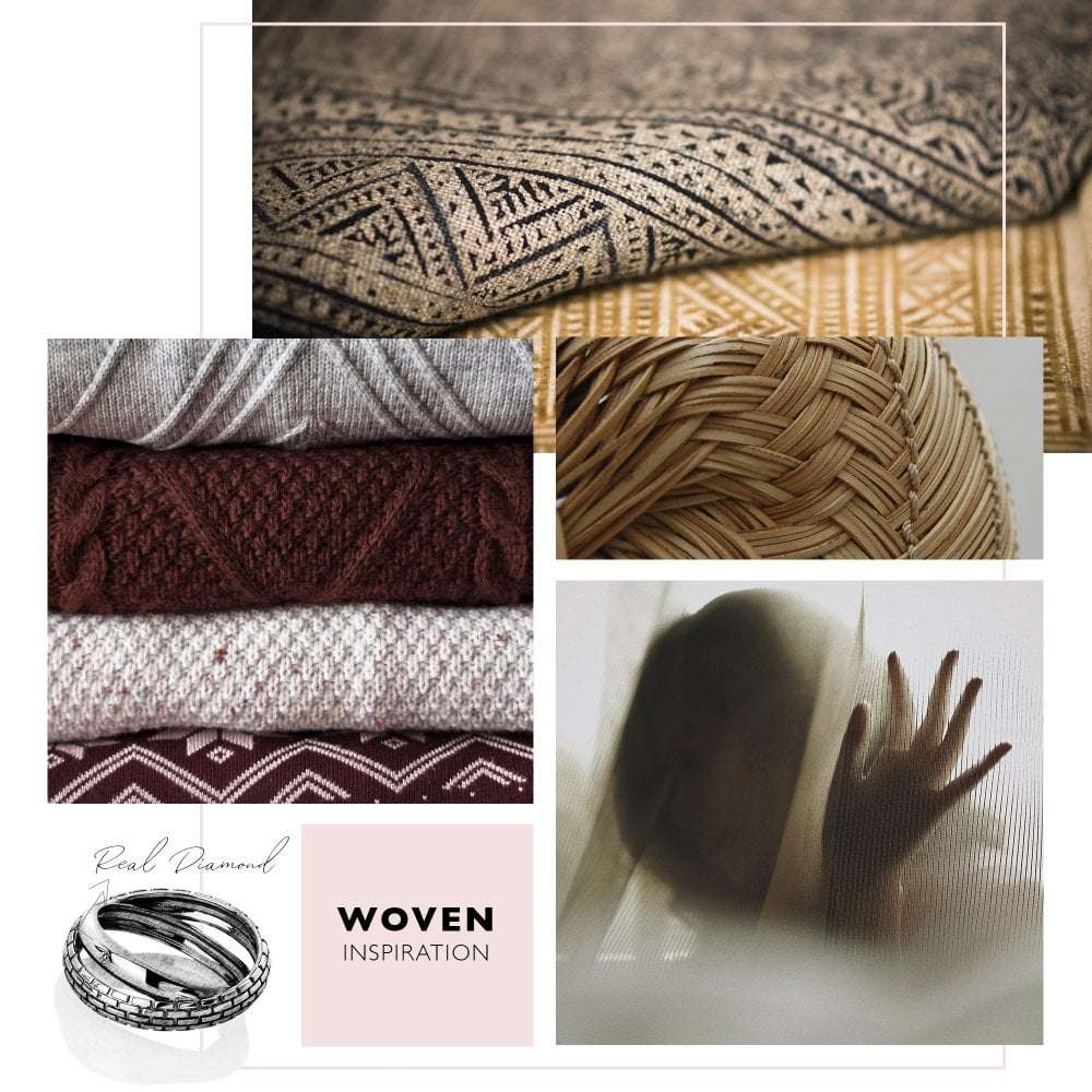 Hot Diamonds Woven Interlocking Ring