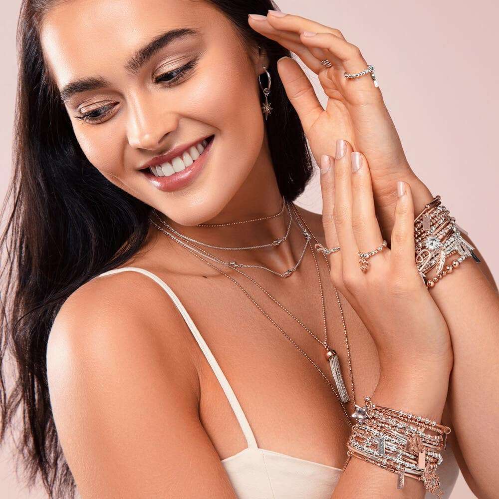 Chlobo Gold and Silver Luna Moon Bracelet