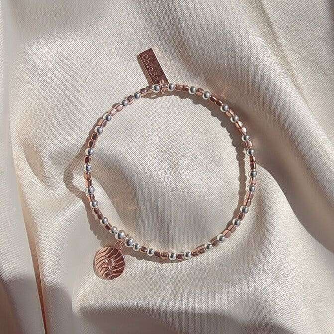 Chlobo Gold and Silver Open Star in Circle Bracelet