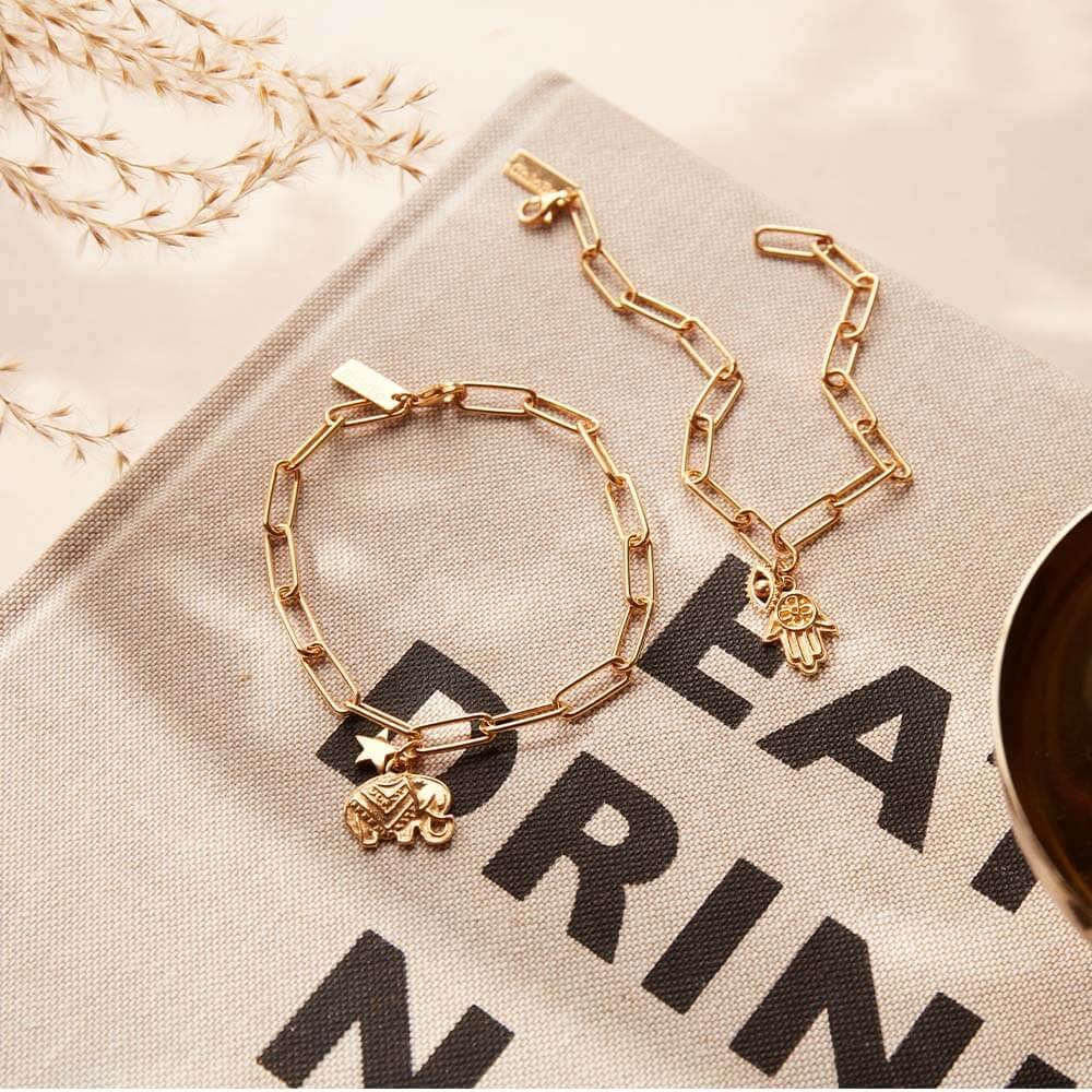 Chlobo Link Chain Strength and Luck Bracelet