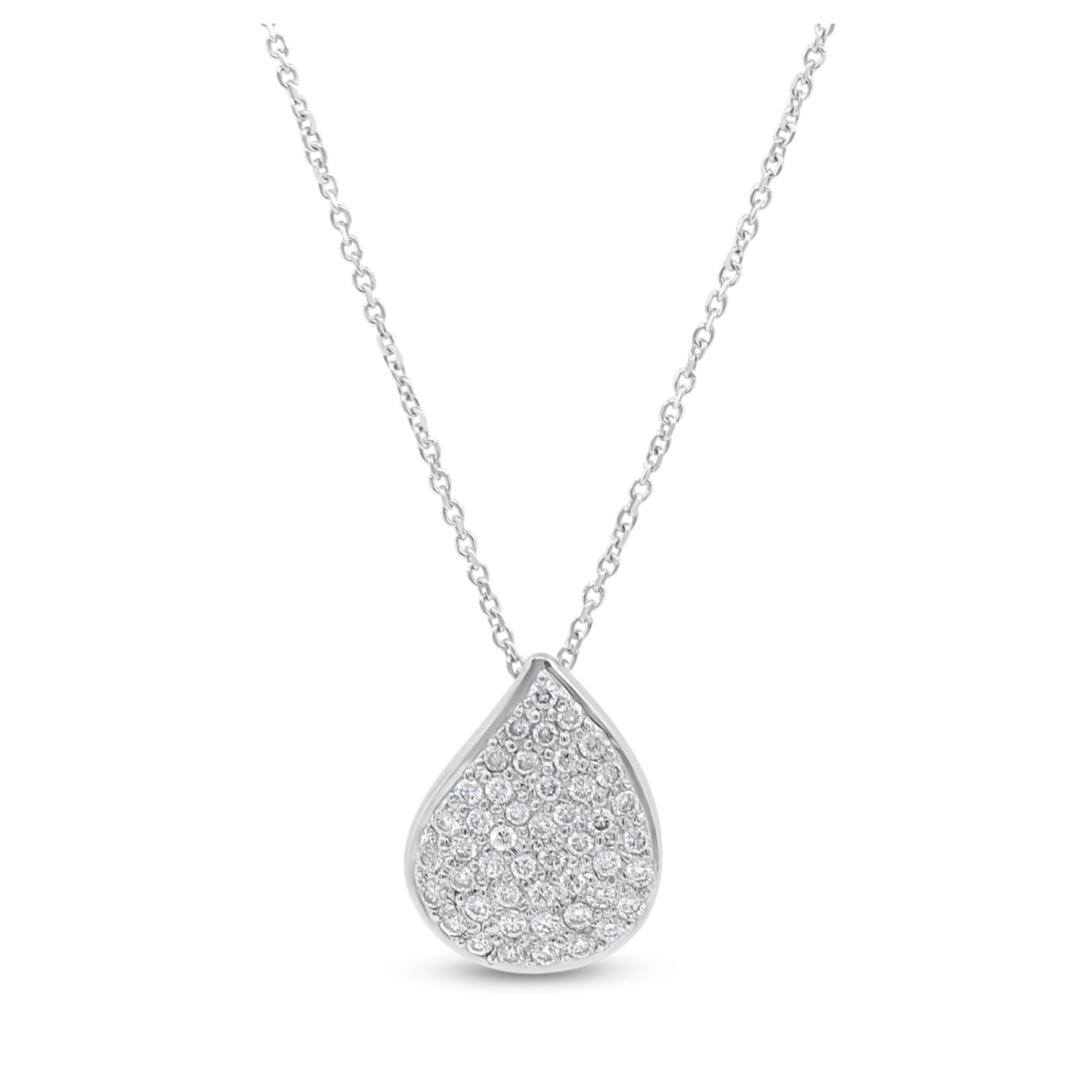 18ct White Gold Diamond Pendant