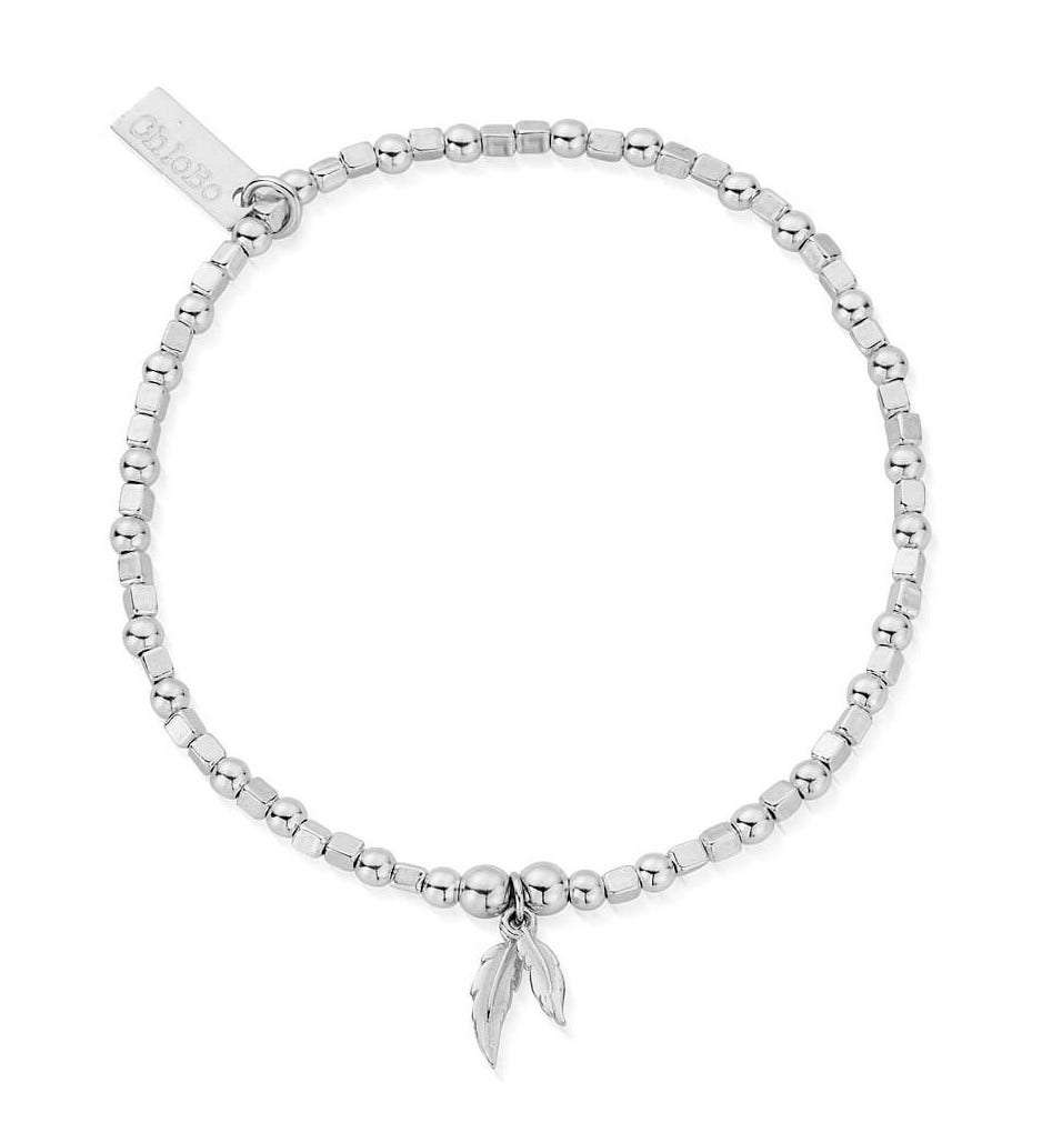 Chlobo Mini Cube Double Feather Bracelet
