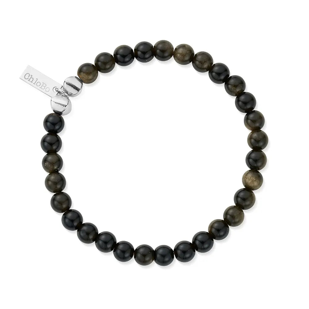 Men's Golden Obsidian Bracelet