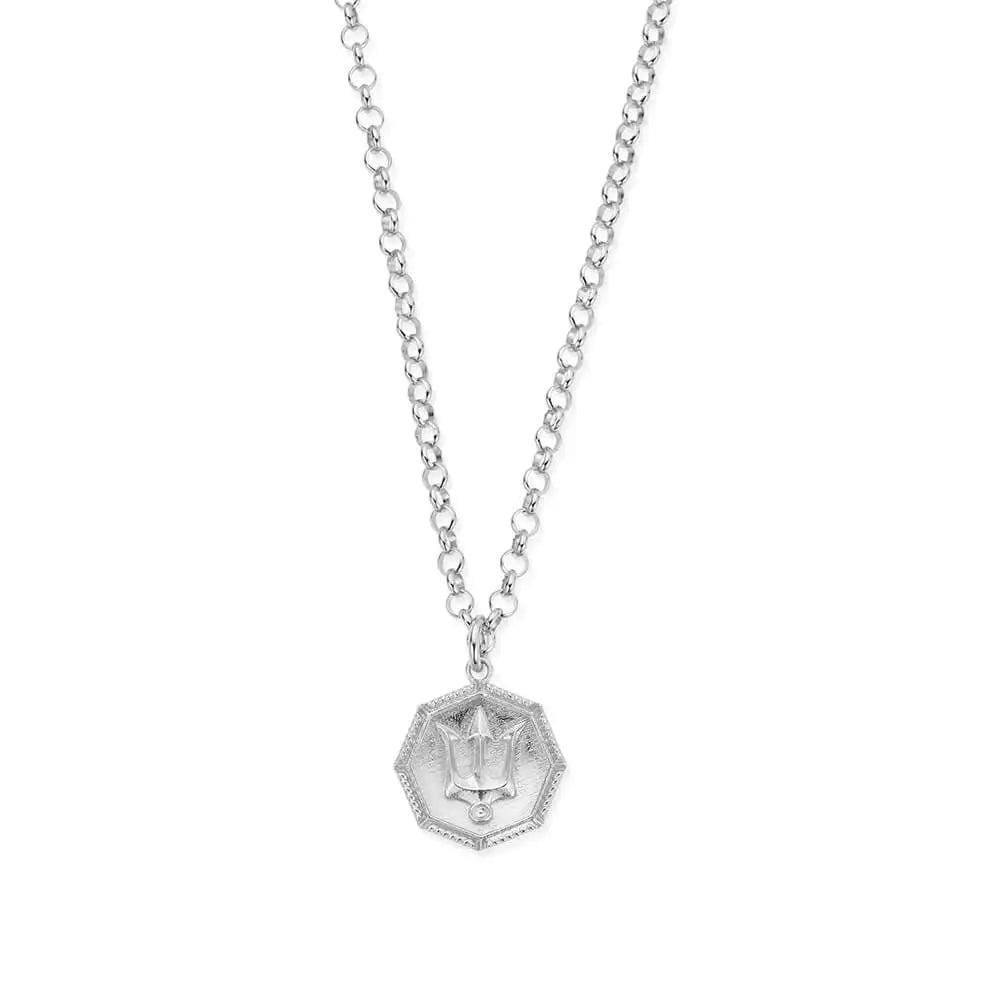 Men's Belcher Chain Trident Necklace