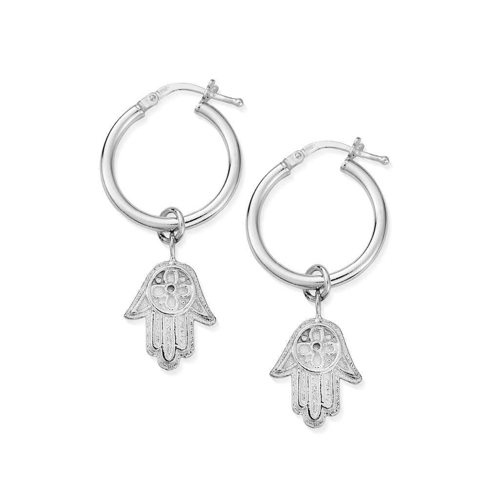 Chlobo Hamsa Hand Hoops