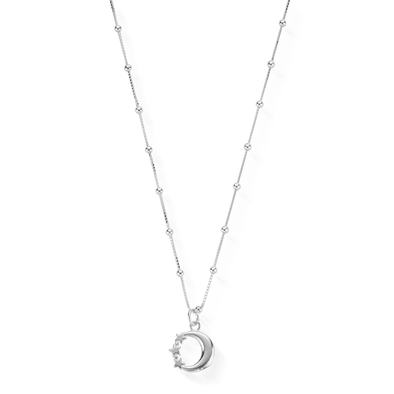 Chlobo Bobble Chain Moon and Star Necklace