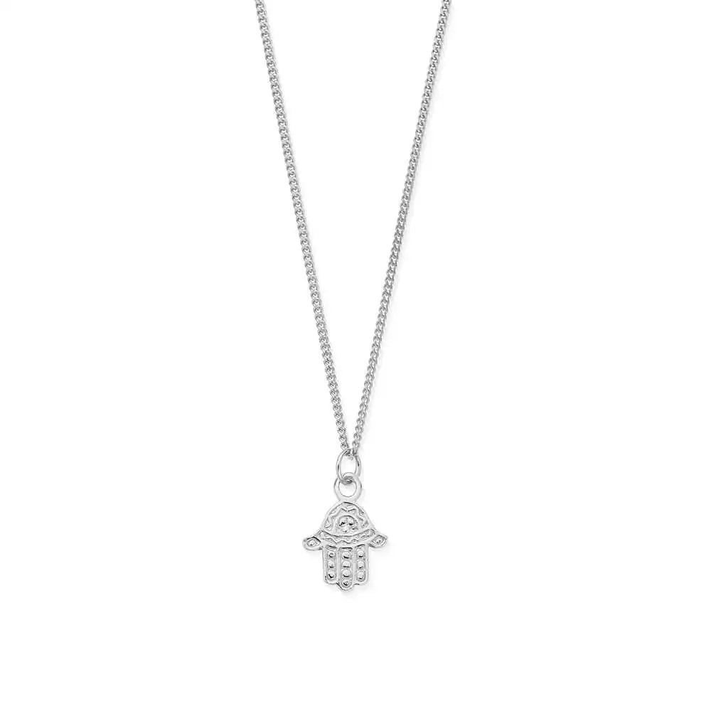 Men's Curb Chain Hamsa Necklace