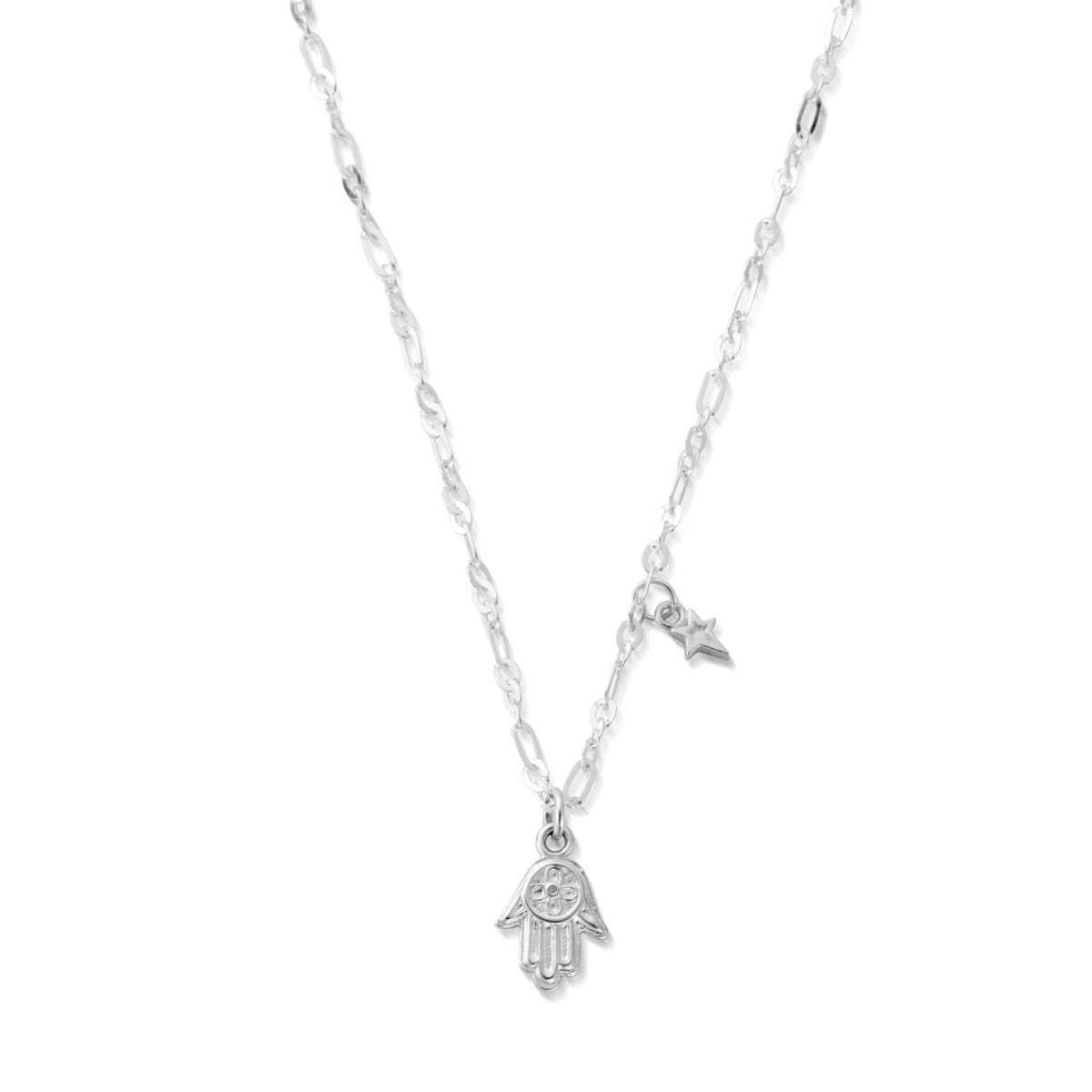 Chlobo Delicate Hamsa Hand Necklace