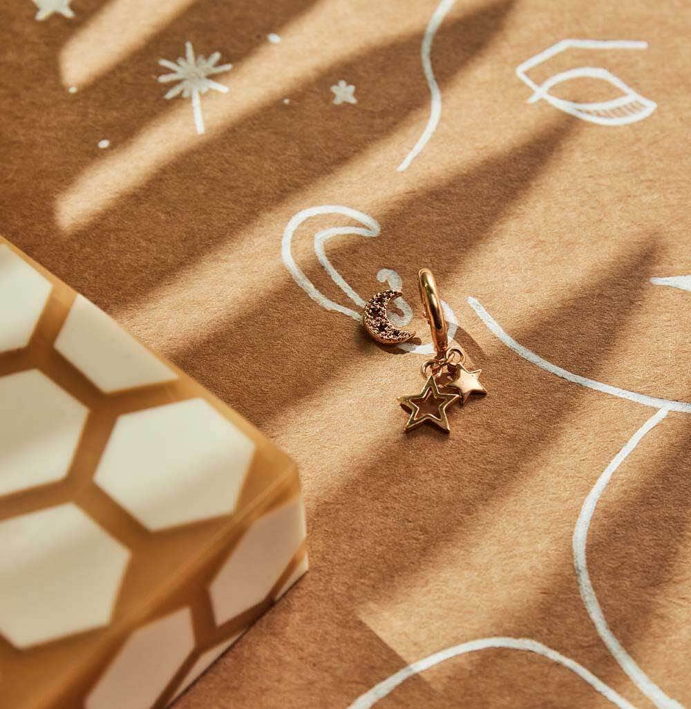 Chlobo Double Star Small Hoops