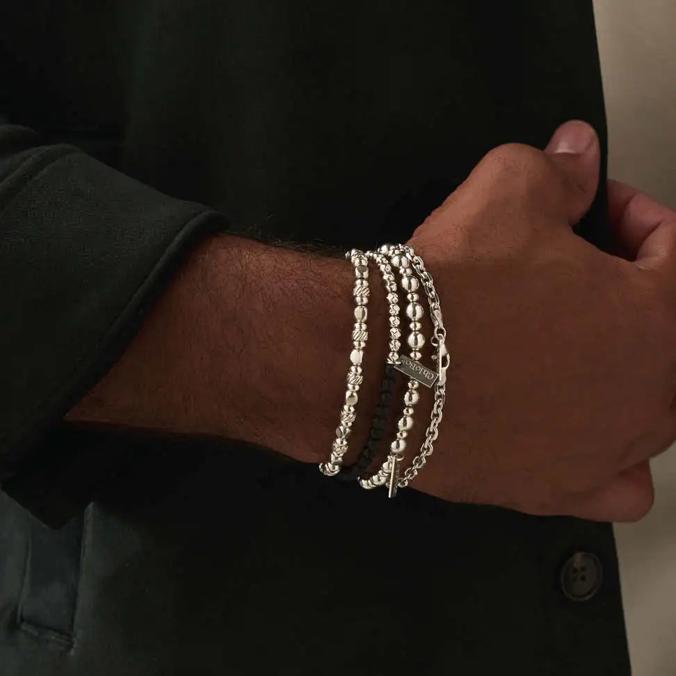 Men's Twisted Cube Bracelet