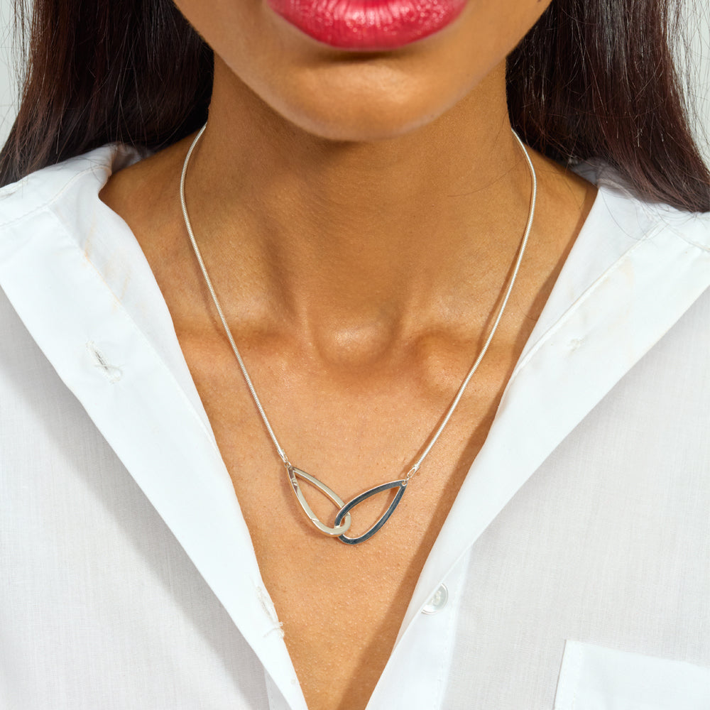 Large Linked Petal Pendant