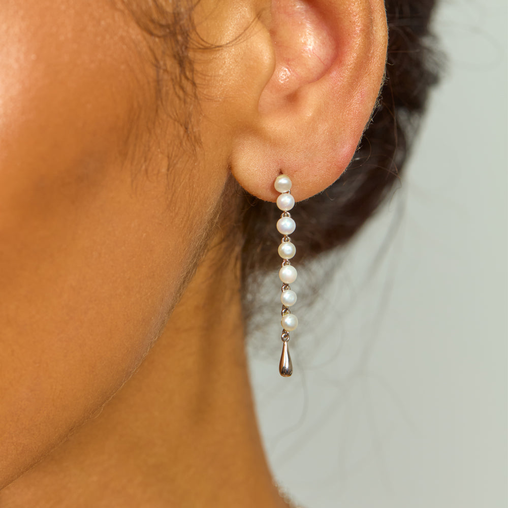 Royal Pearl Drop Earrings