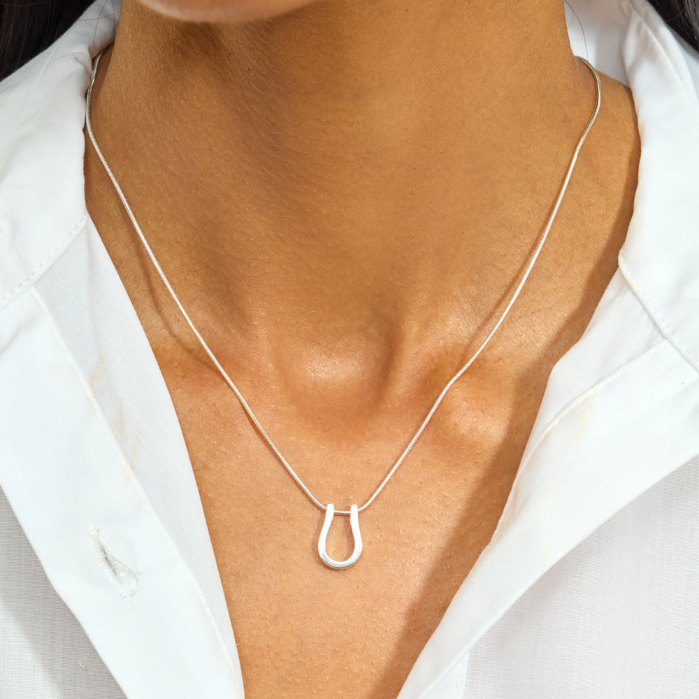 Horse Shoe Petal Pendant