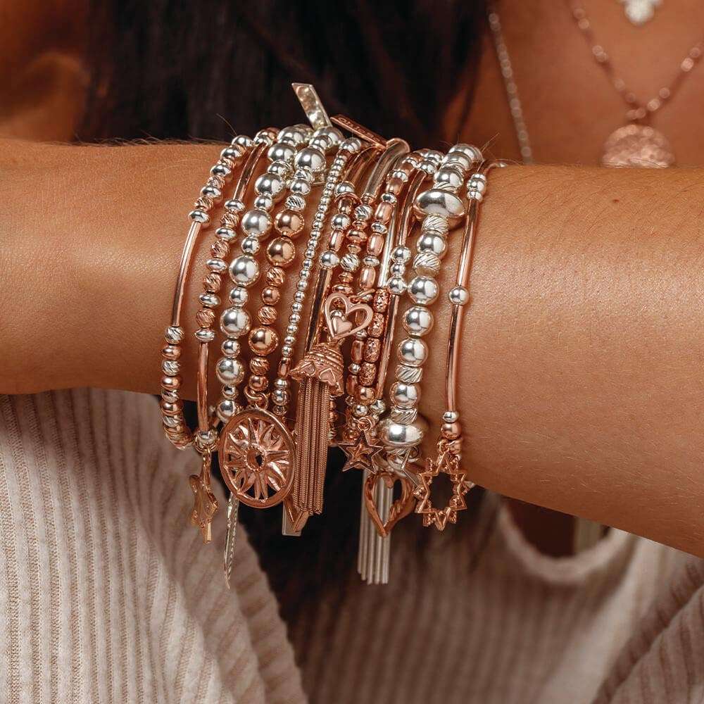 Chlobo Gold and Silver True Love Tassel Bracelet