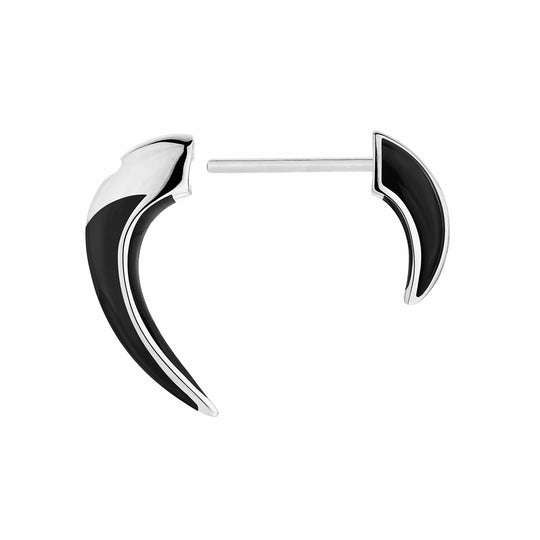 SABRE DECO SILVER CERAMIC TALON EARRINGS