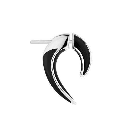SABRE DECO SILVER CERAMIC TALON EARRINGS