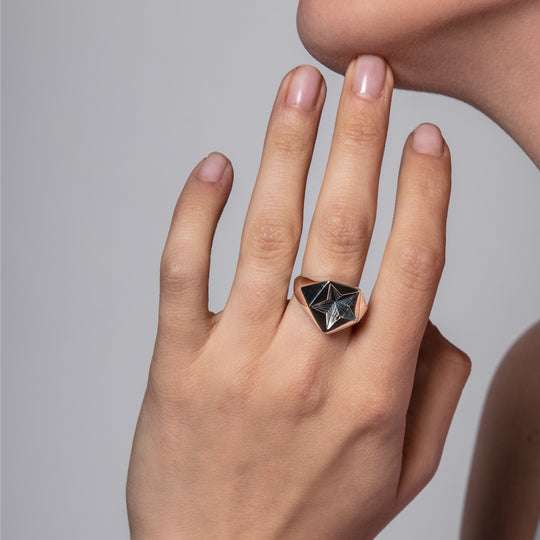 SILVER STAR RING