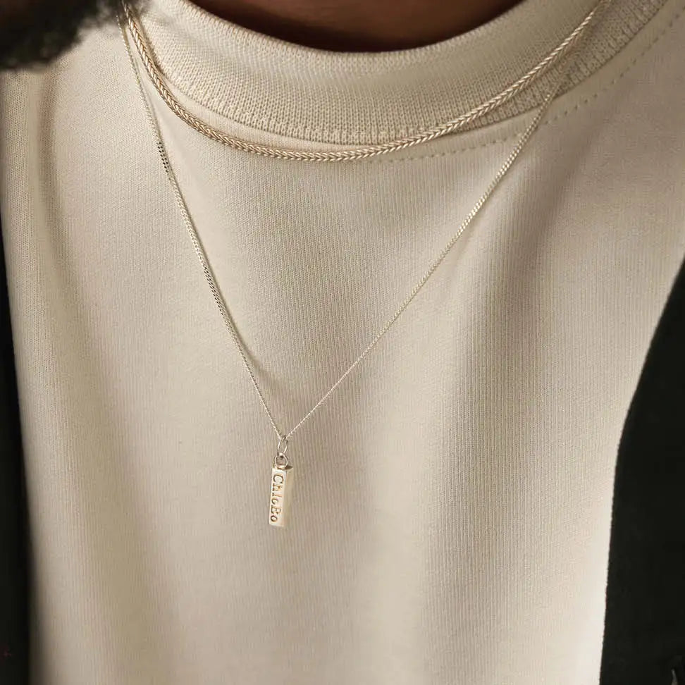 Men&#39;s Curb Chain ChloBo Ingot Necklace