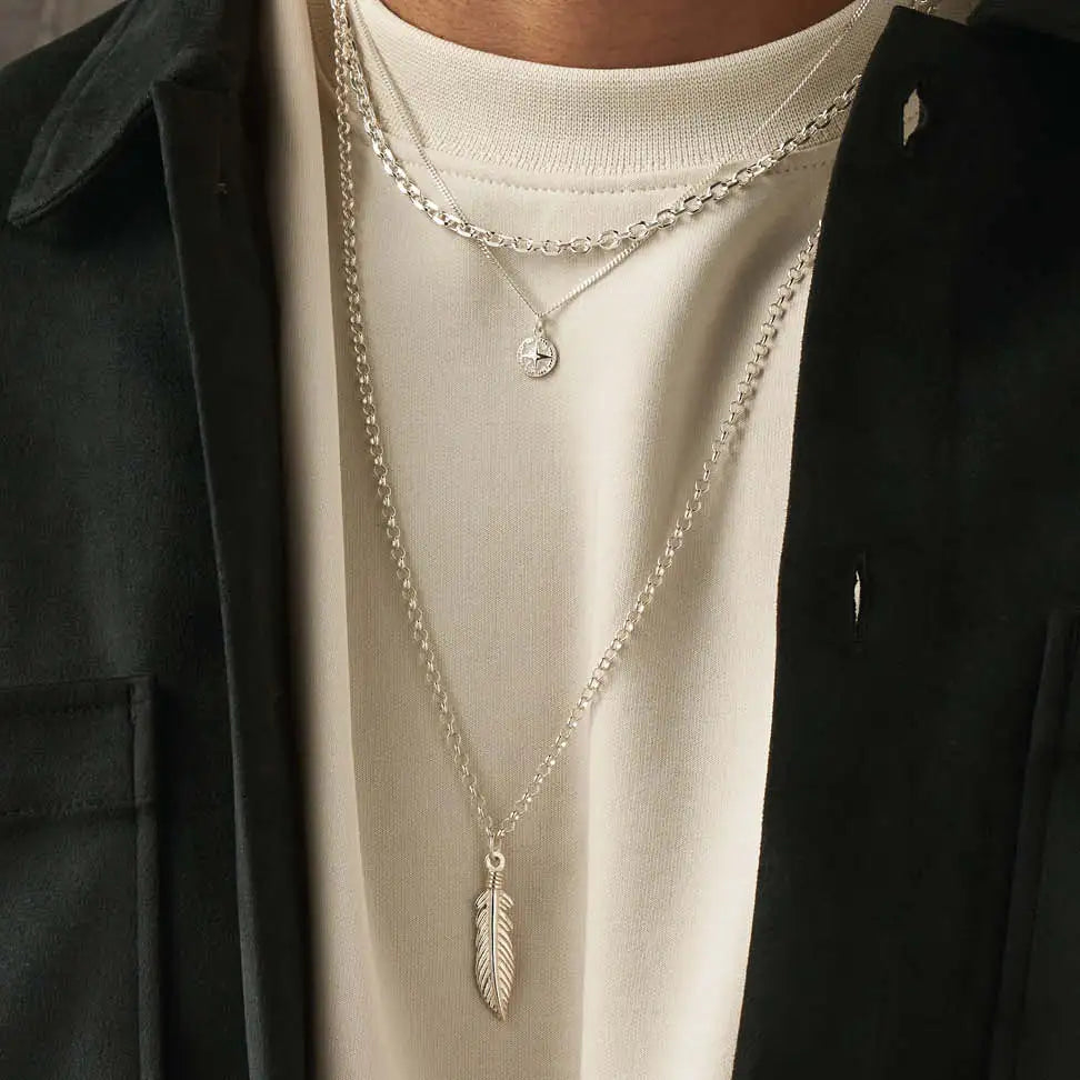 Men&#39;s Anchor Chain Necklace